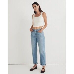 Madewell Jeans Women 28 Blue Light Wash Relaxed Fit The Slouchy Boyjean